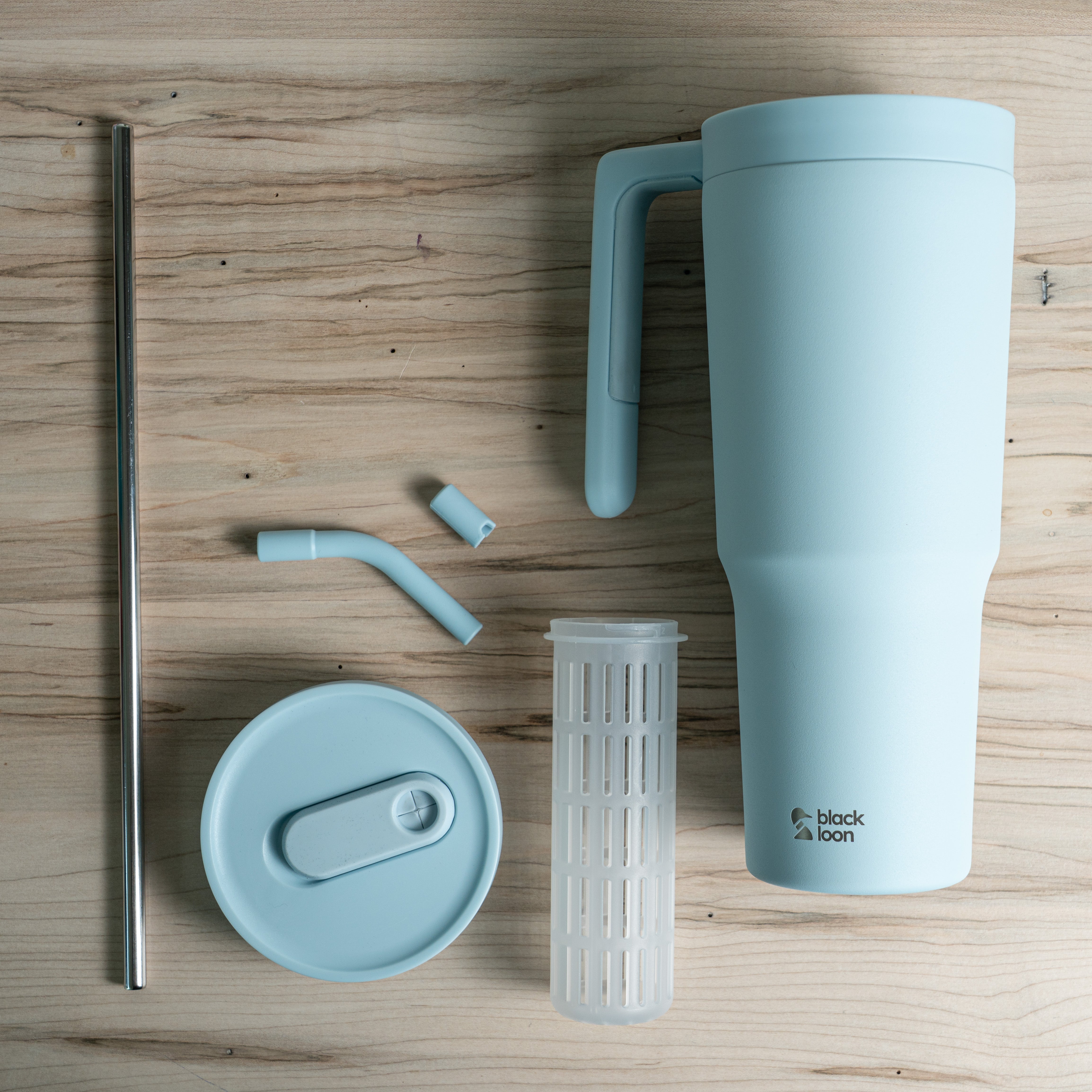 Gobelet isotherme de 1, 2 litre avec paille