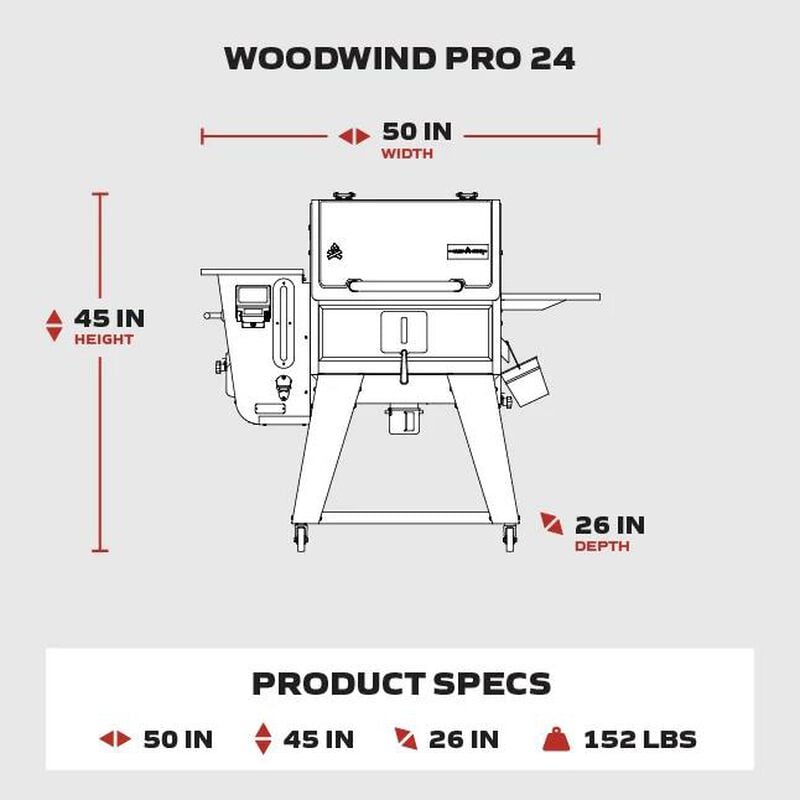 Woodwind Pro WiFi 24 Pellet Grill