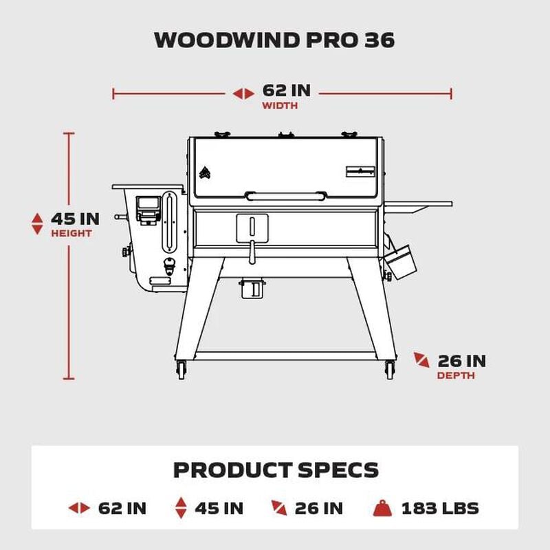 Woodwind Pro WiFi 36 Pellet Grill