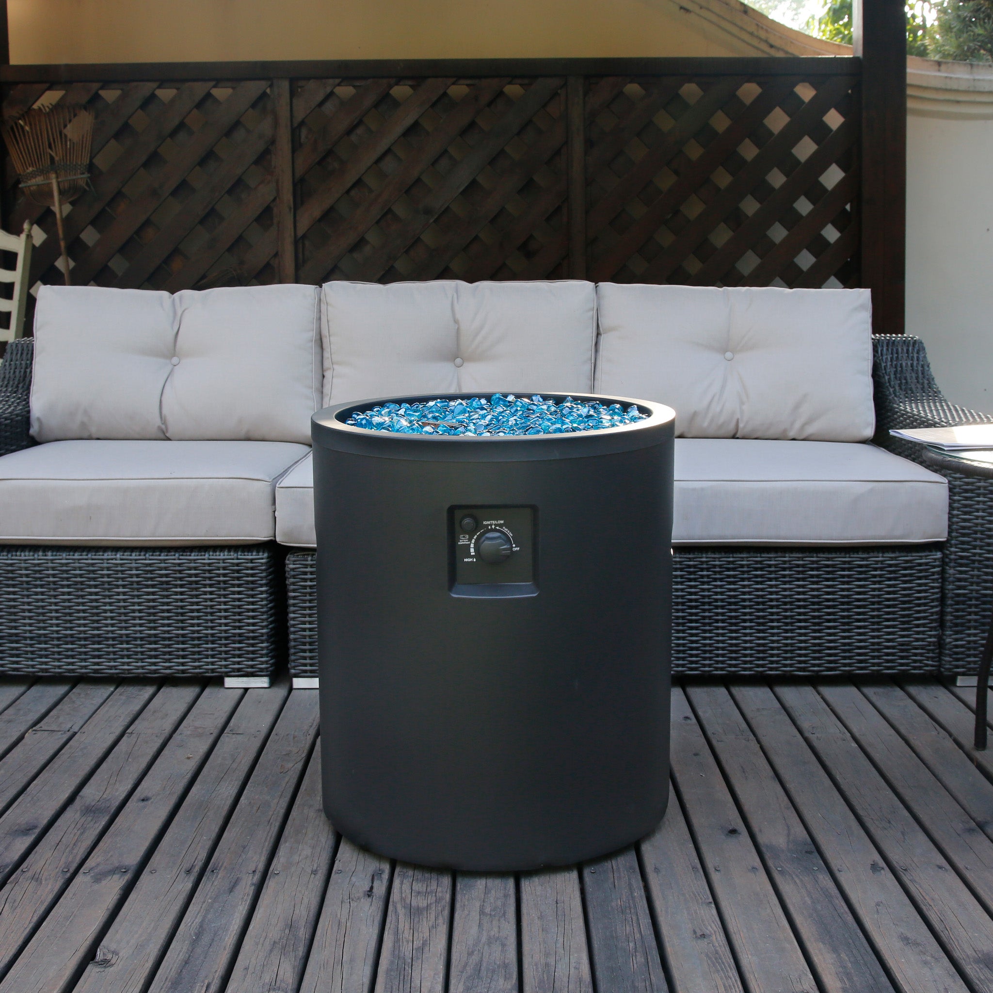 Round Propane Firepit