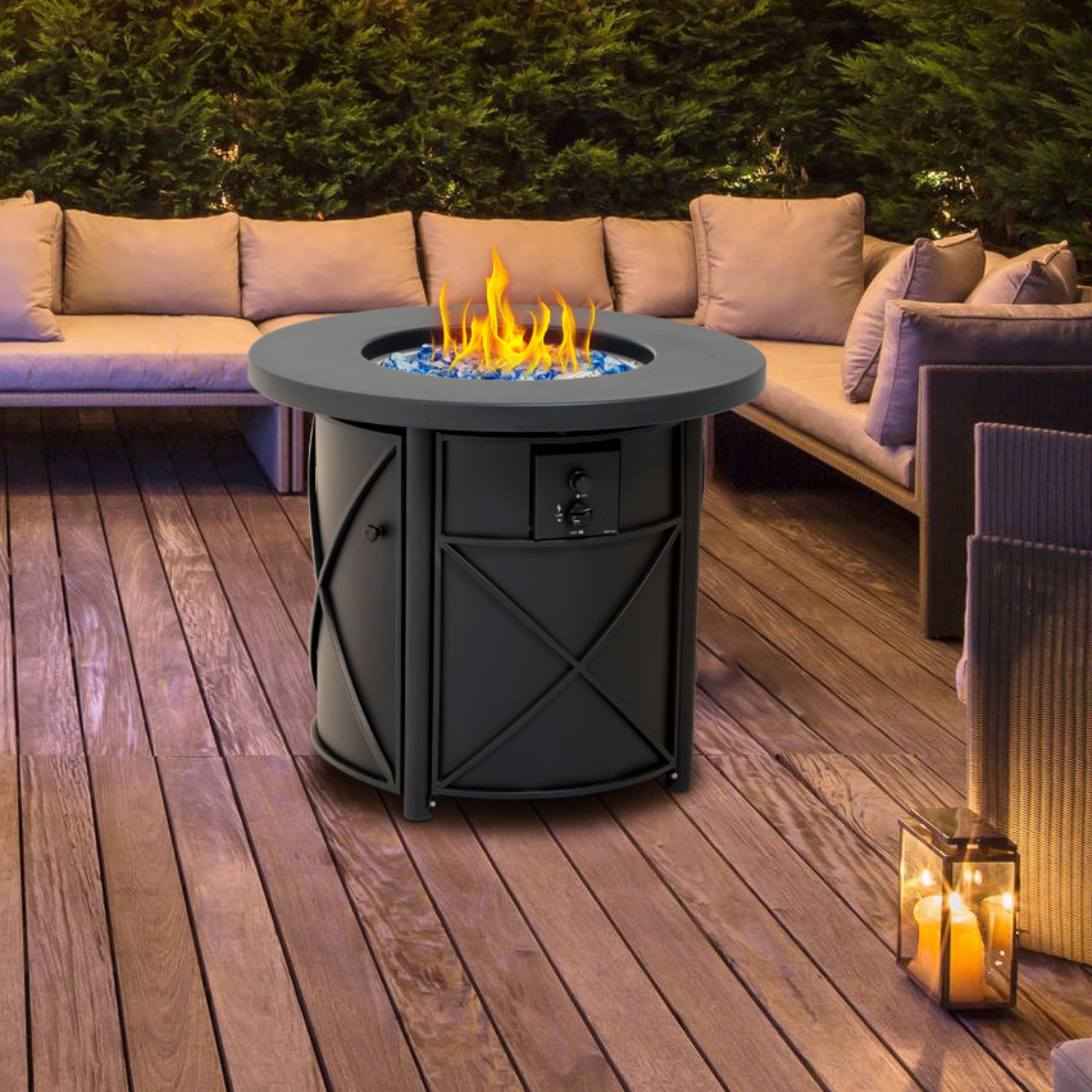 Round Propane Fire Table