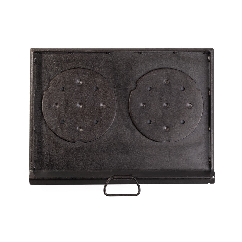 Plaque de cuisson double de 16 pouces