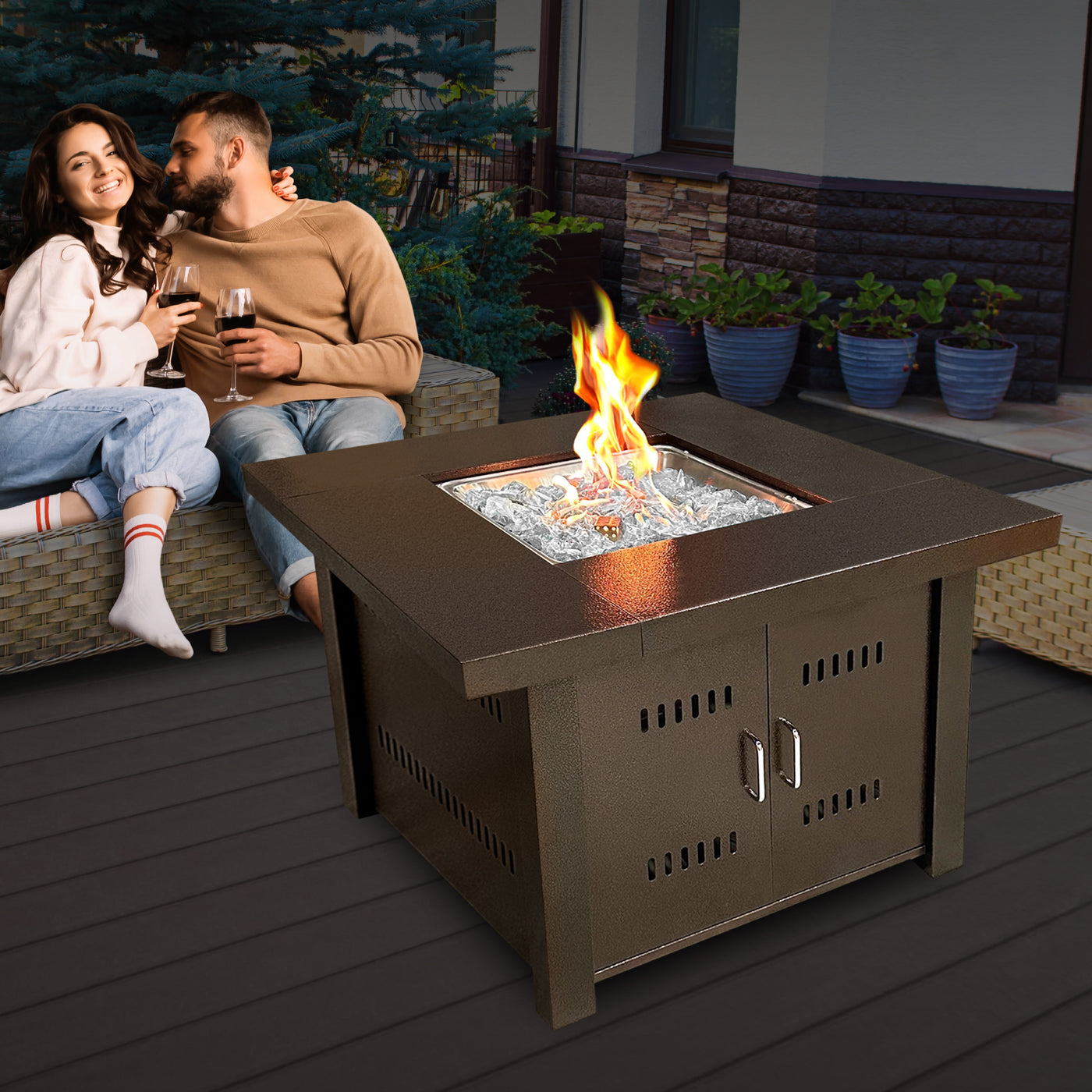 Outdoor Propane Fire Table