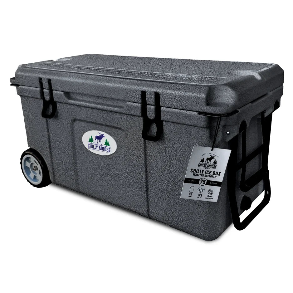Glacière Chilly Ice Box à roulettes de 75L