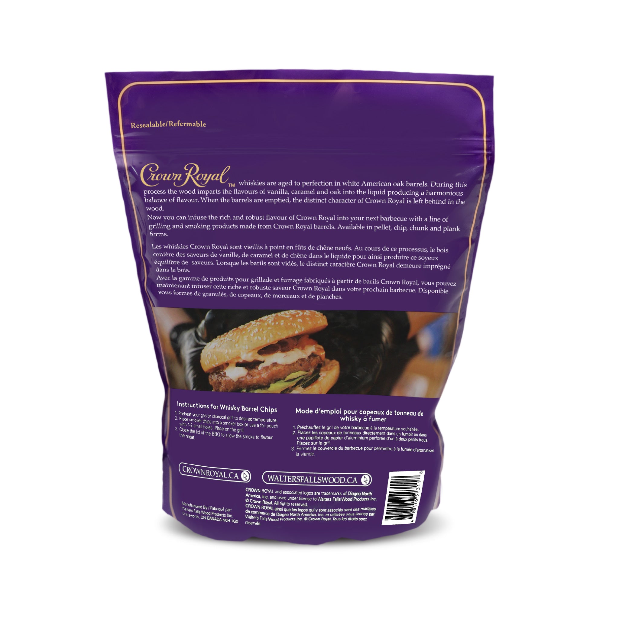 Copeaux de fût de whisky Crown Royal Premium