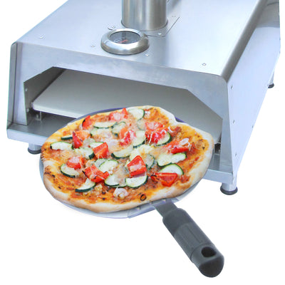 Deluxe Stainless Steel Wood Pellet 13" Pizza Oven Set