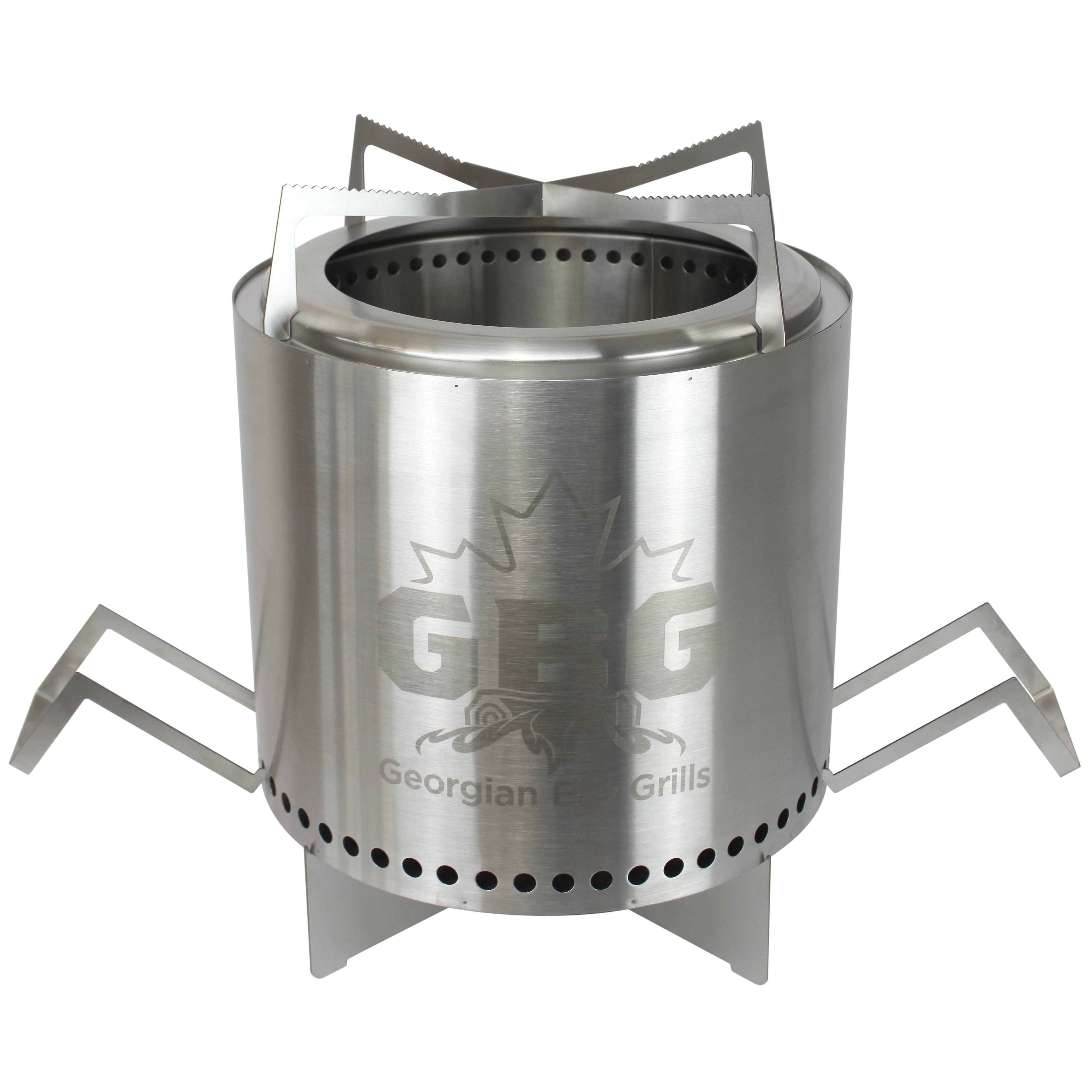 Foyer sans fumée de 38cm (15po) en acier inox de luxe